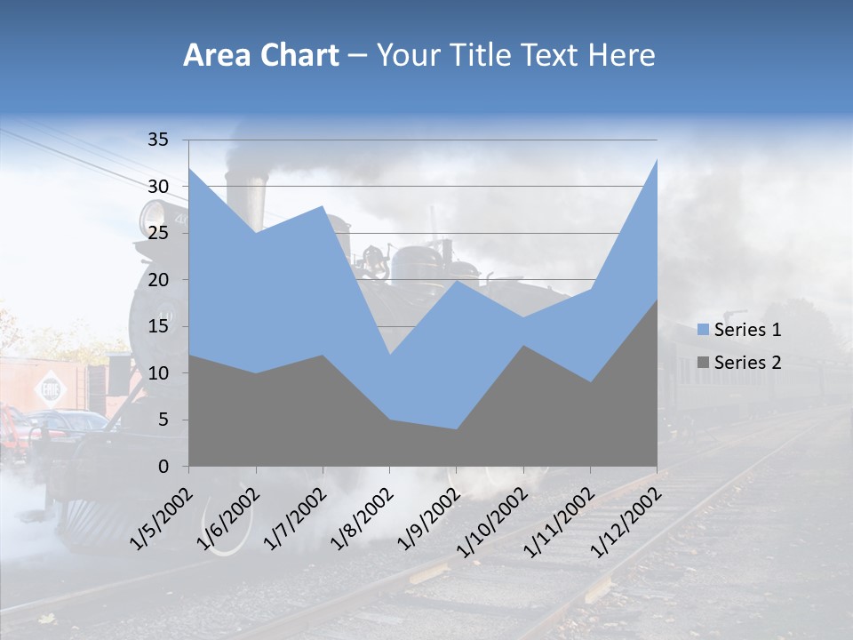 Train Steam Locomotive PowerPoint Template