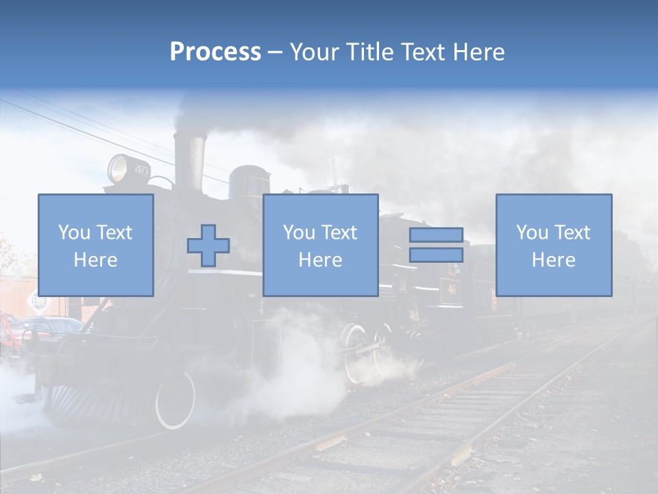 Train Steam Locomotive PowerPoint Template