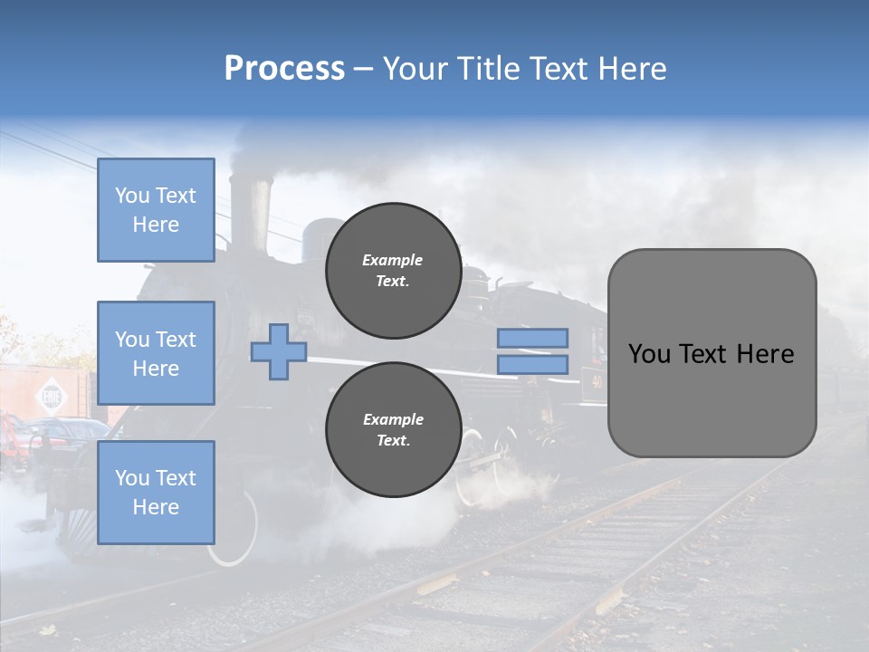 Train Steam Locomotive PowerPoint Template
