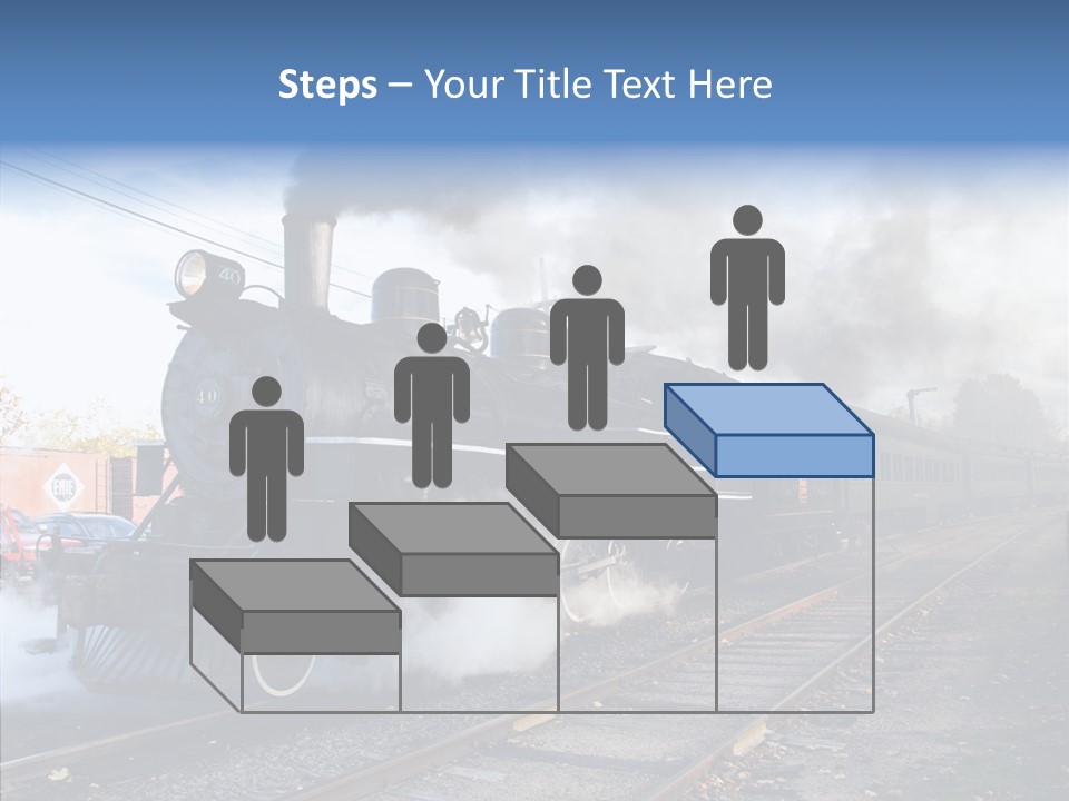 Train Steam Locomotive PowerPoint Template