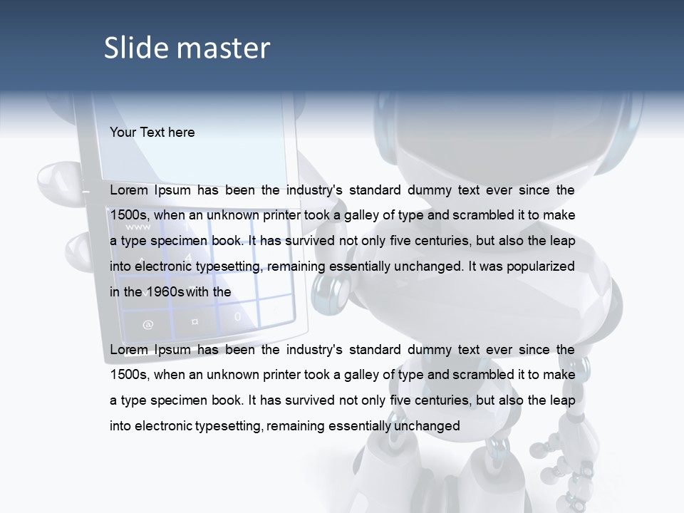 Telephony Fiction Modern PowerPoint Template