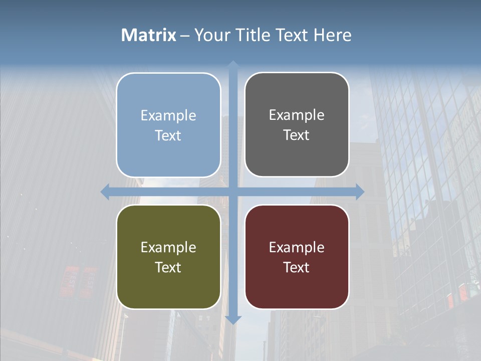 Skyscraper Building Texas PowerPoint Template