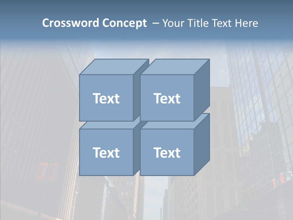 Skyscraper Building Texas PowerPoint Template