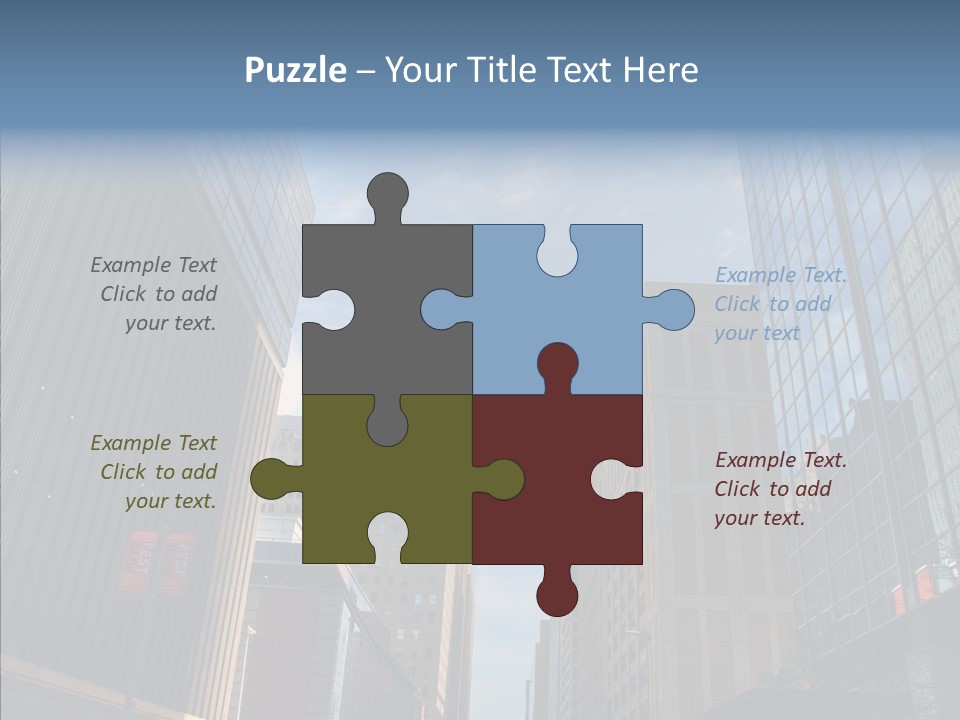 Skyscraper Building Texas PowerPoint Template