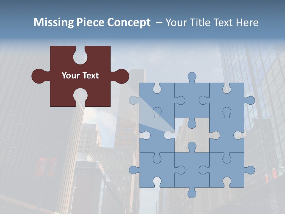 Skyscraper Building Texas PowerPoint Template