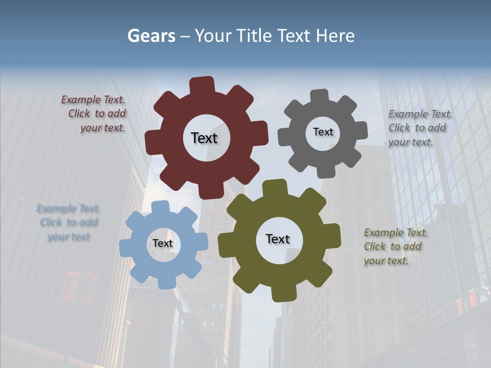 Skyscraper Building Texas PowerPoint Template