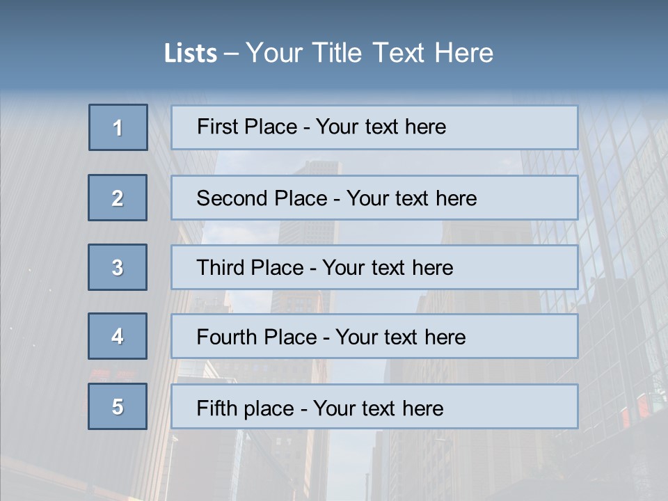 Skyscraper Building Texas PowerPoint Template