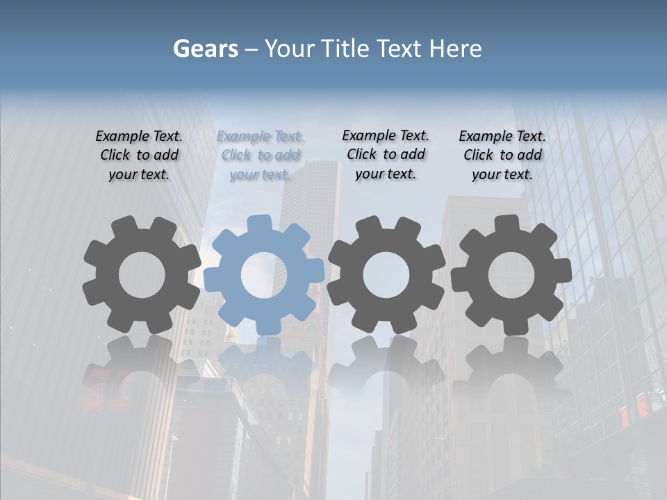 Skyscraper Building Texas PowerPoint Template