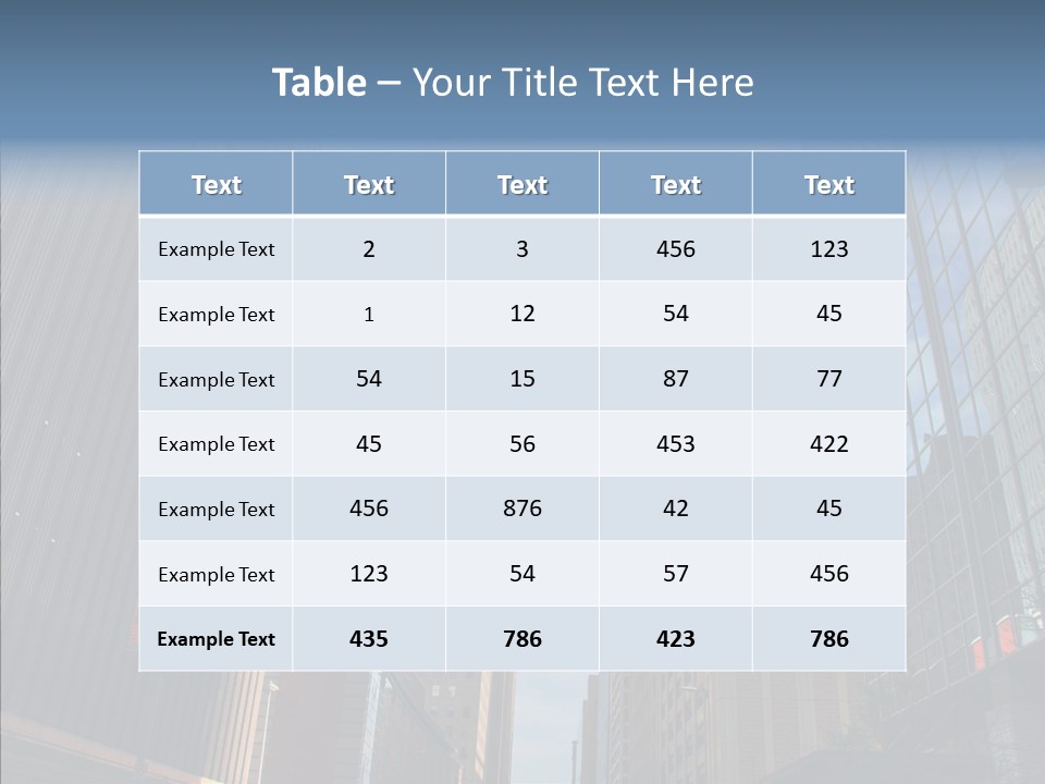 Skyscraper Building Texas PowerPoint Template
