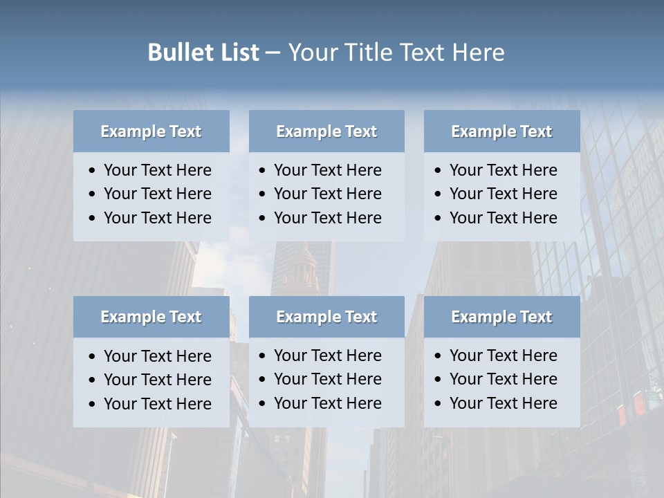 Skyscraper Building Texas PowerPoint Template