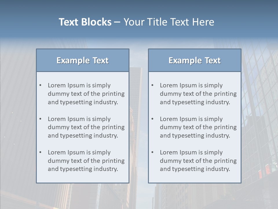 Skyscraper Building Texas PowerPoint Template