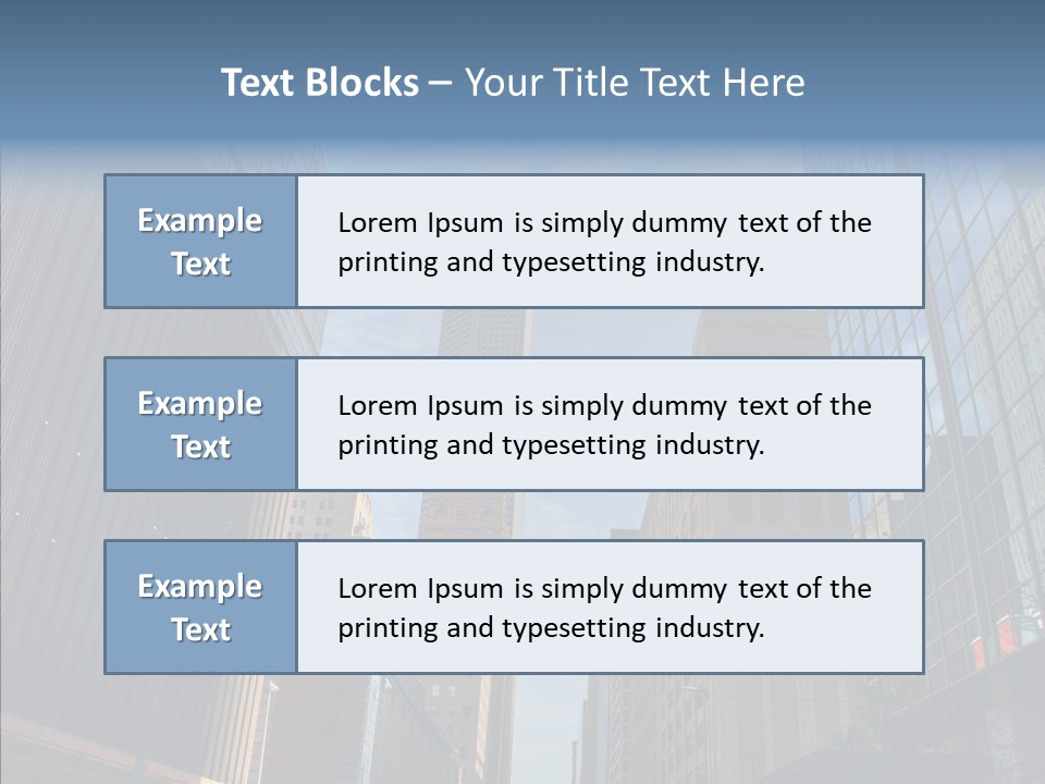 Skyscraper Building Texas PowerPoint Template