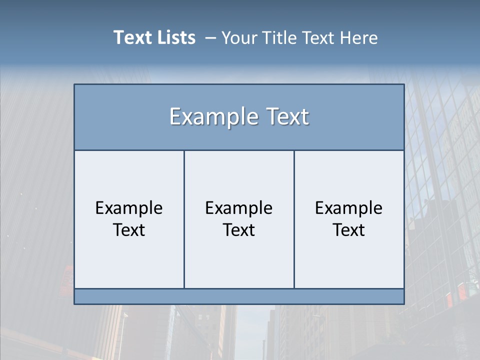 Skyscraper Building Texas PowerPoint Template