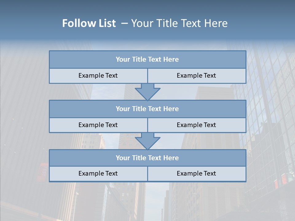 Skyscraper Building Texas PowerPoint Template