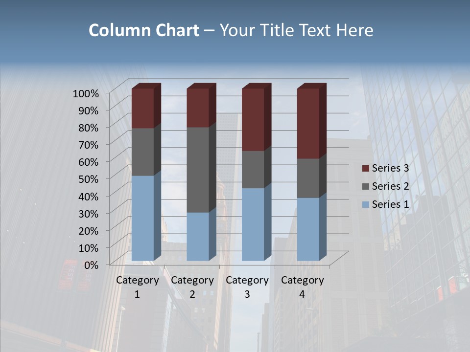 Skyscraper Building Texas PowerPoint Template