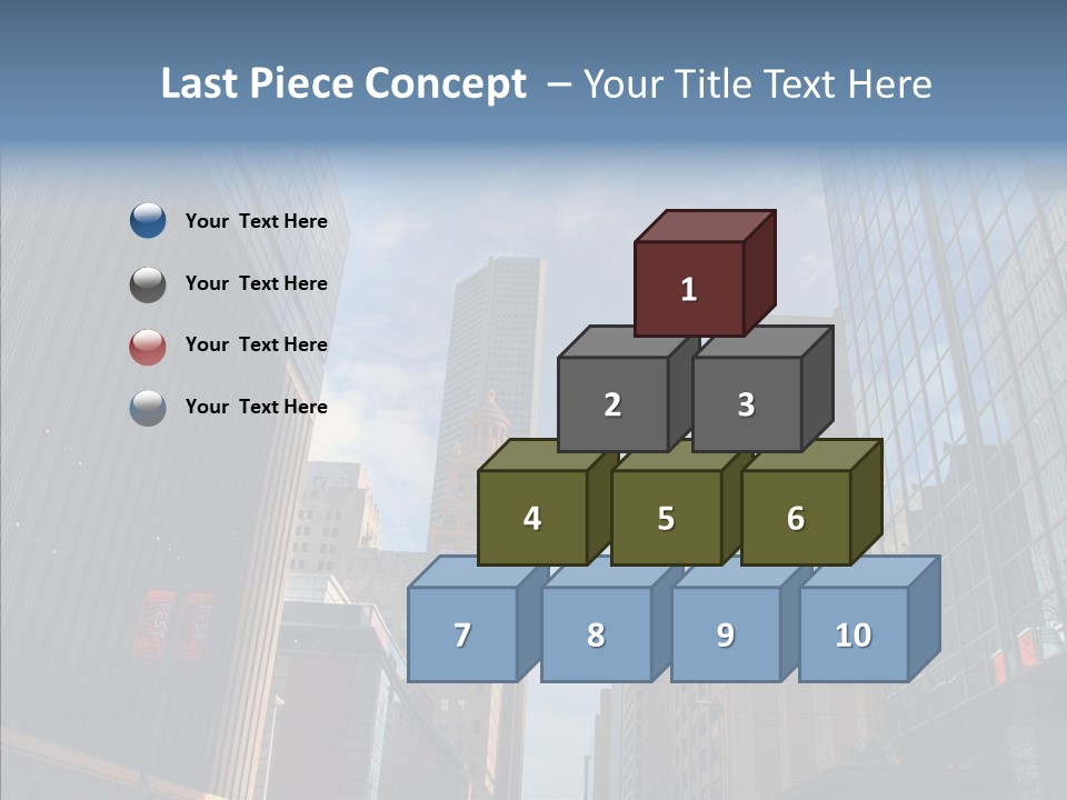 Skyscraper Building Texas PowerPoint Template