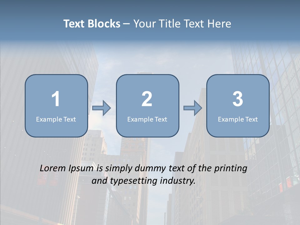 Skyscraper Building Texas PowerPoint Template