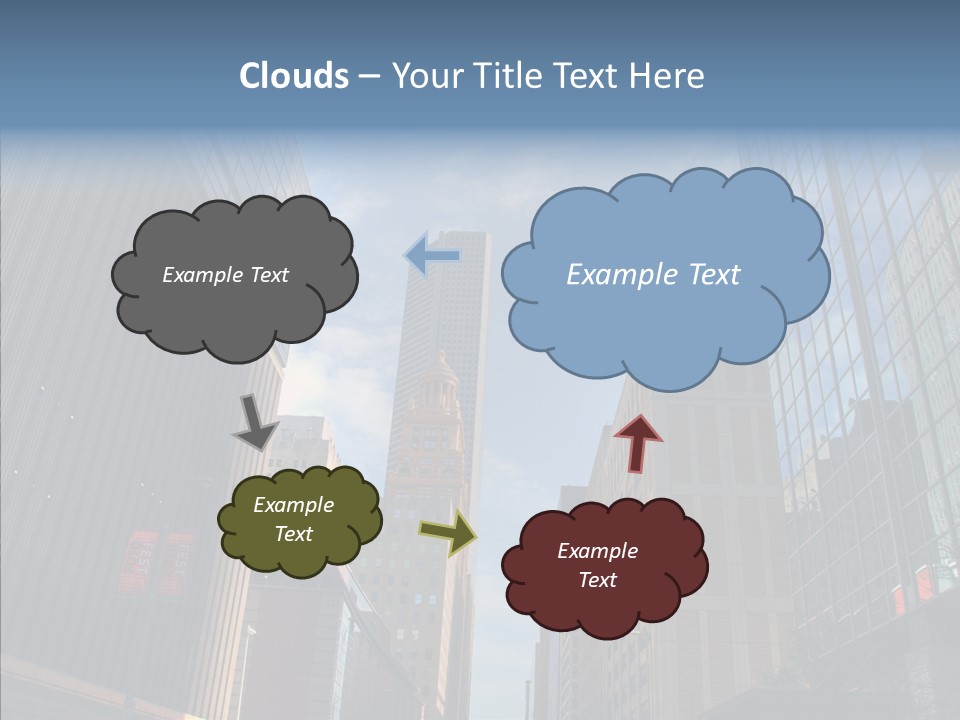 Skyscraper Building Texas PowerPoint Template