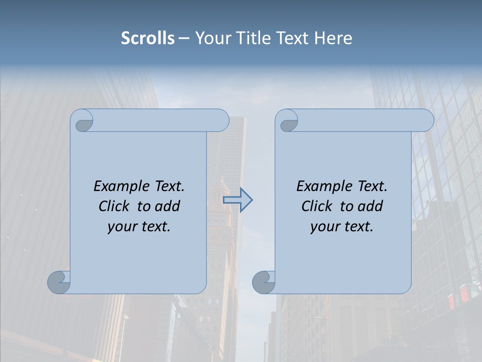 Skyscraper Building Texas PowerPoint Template