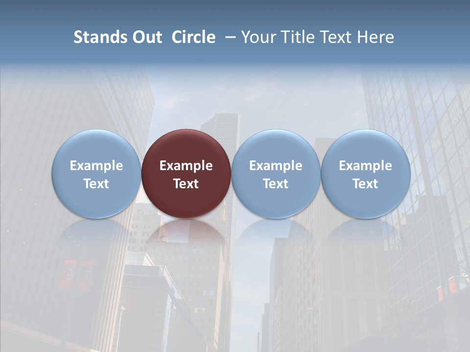 Skyscraper Building Texas PowerPoint Template