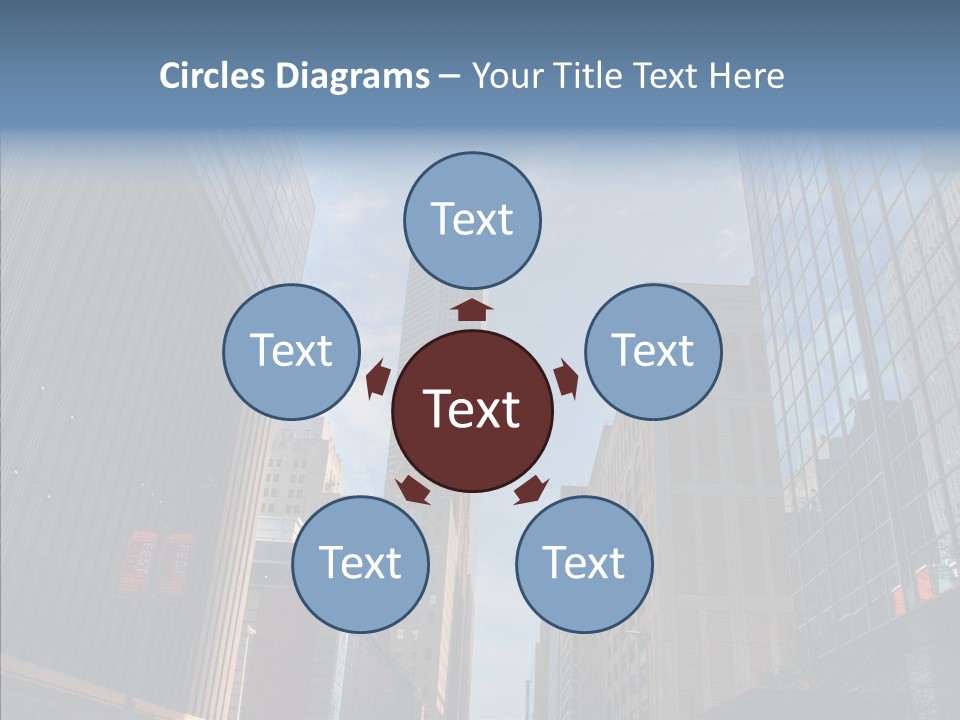 Skyscraper Building Texas PowerPoint Template