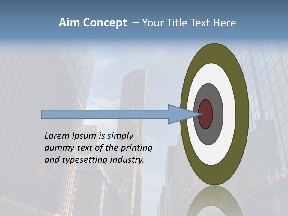 Skyscraper Building Texas PowerPoint Template