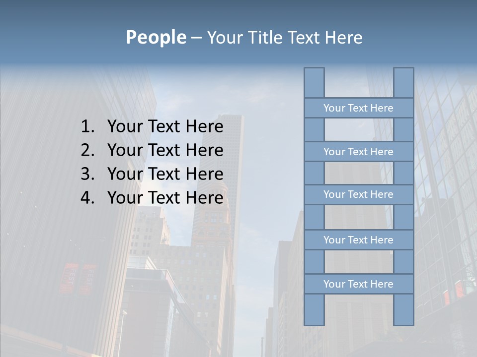Skyscraper Building Texas PowerPoint Template