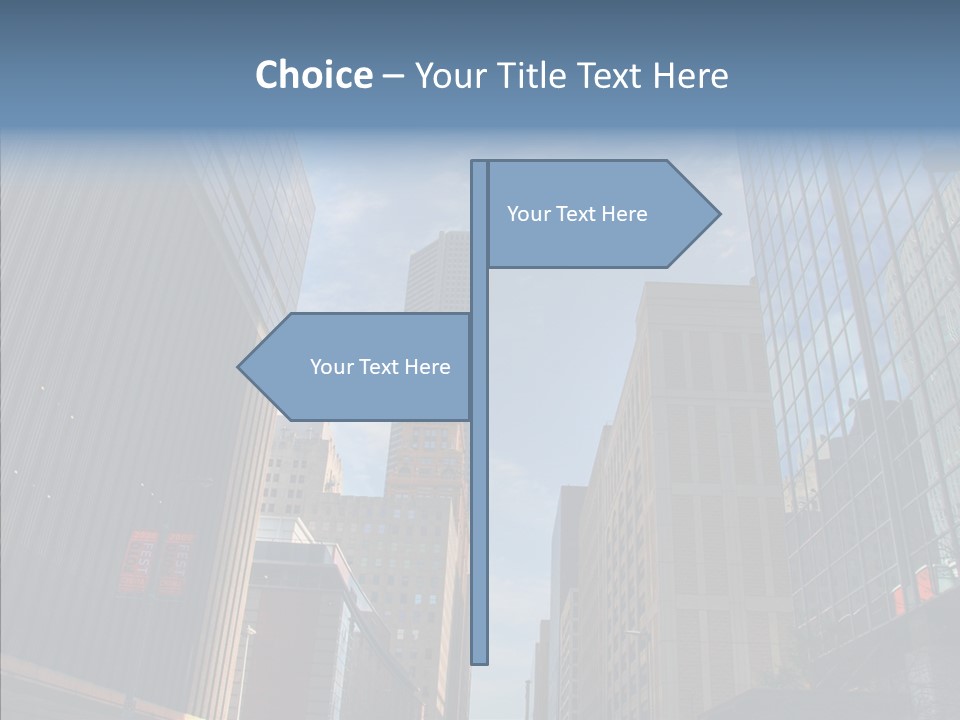 Skyscraper Building Texas PowerPoint Template