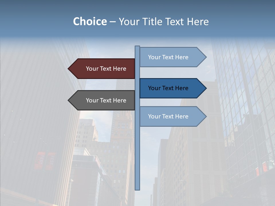 Skyscraper Building Texas PowerPoint Template