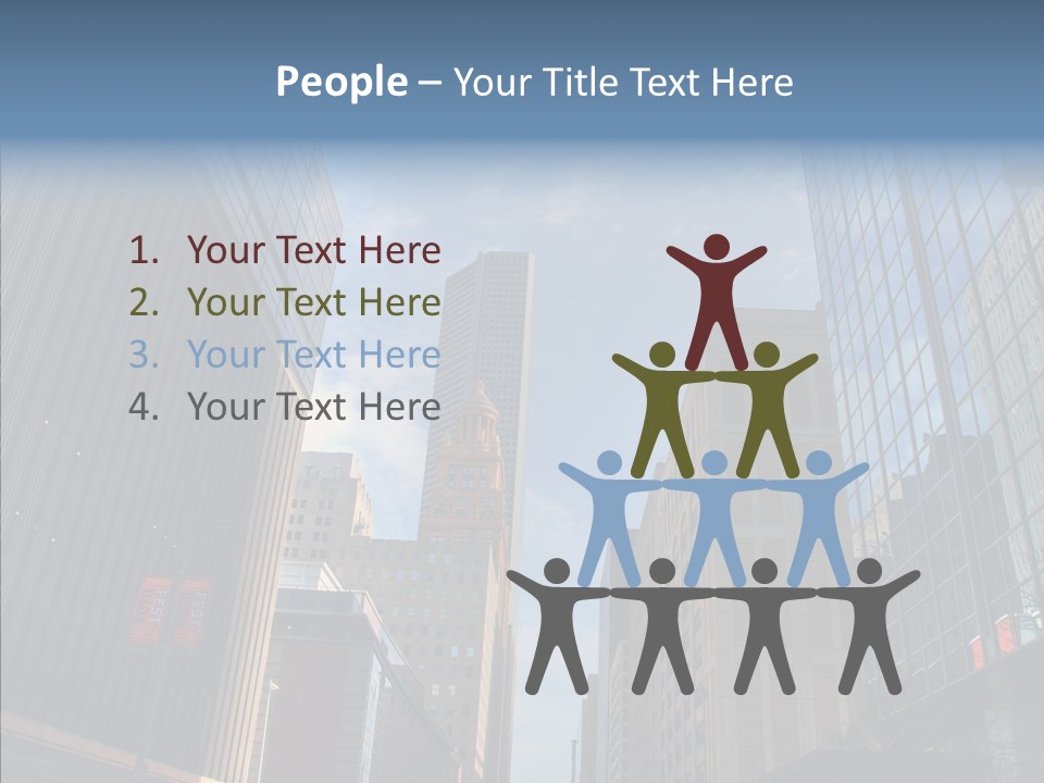 Skyscraper Building Texas PowerPoint Template