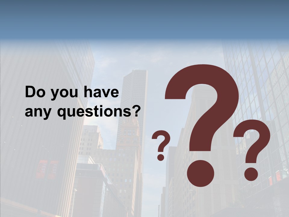 Skyscraper Building Texas PowerPoint Template