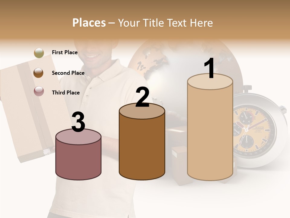 Courier Delivery Good On Time PowerPoint Template