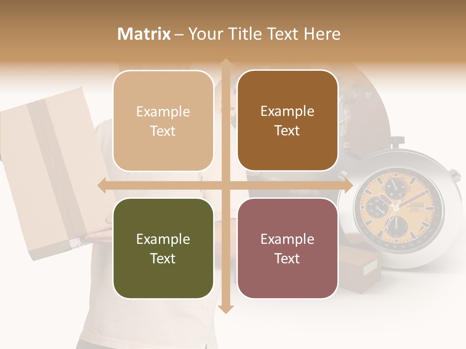 Courier Delivery Good On Time PowerPoint Template