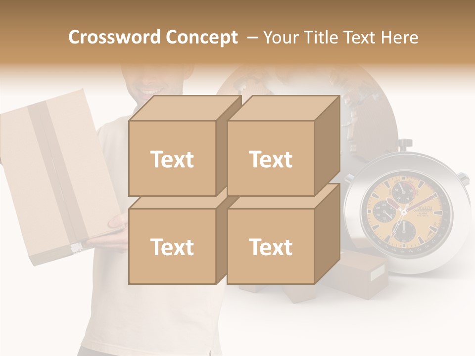 Courier Delivery Good On Time PowerPoint Template