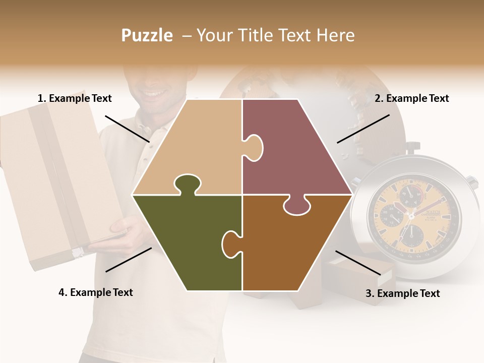 Courier Delivery Good On Time PowerPoint Template