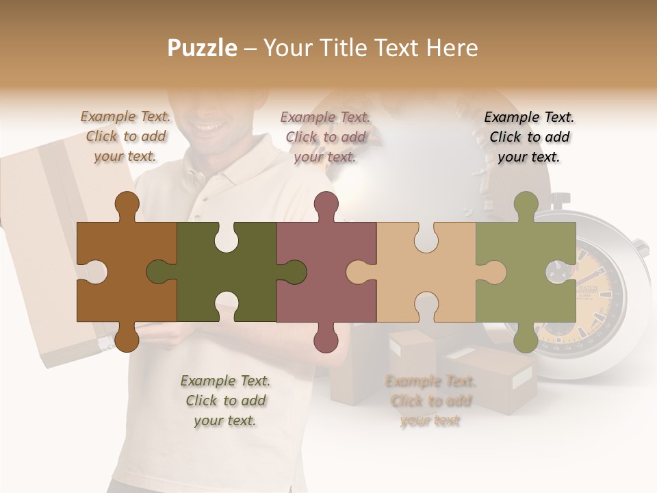 Courier Delivery Good On Time PowerPoint Template