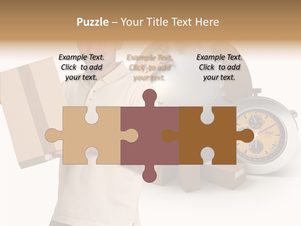 Courier Delivery Good On Time PowerPoint Template