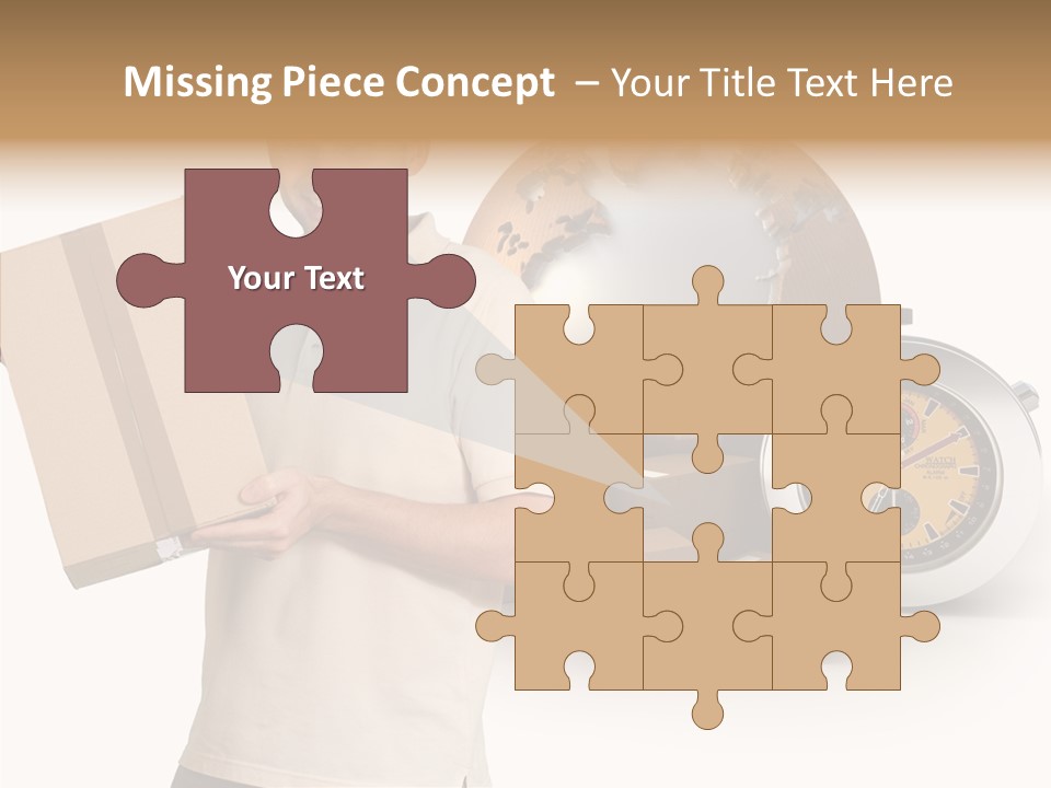 Courier Delivery Good On Time PowerPoint Template