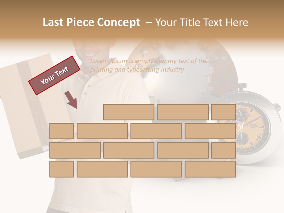 Courier Delivery Good On Time PowerPoint Template