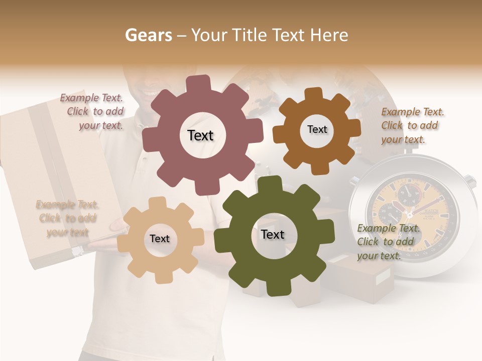 Courier Delivery Good On Time PowerPoint Template