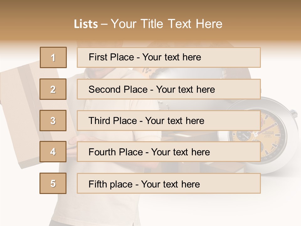 Courier Delivery Good On Time PowerPoint Template