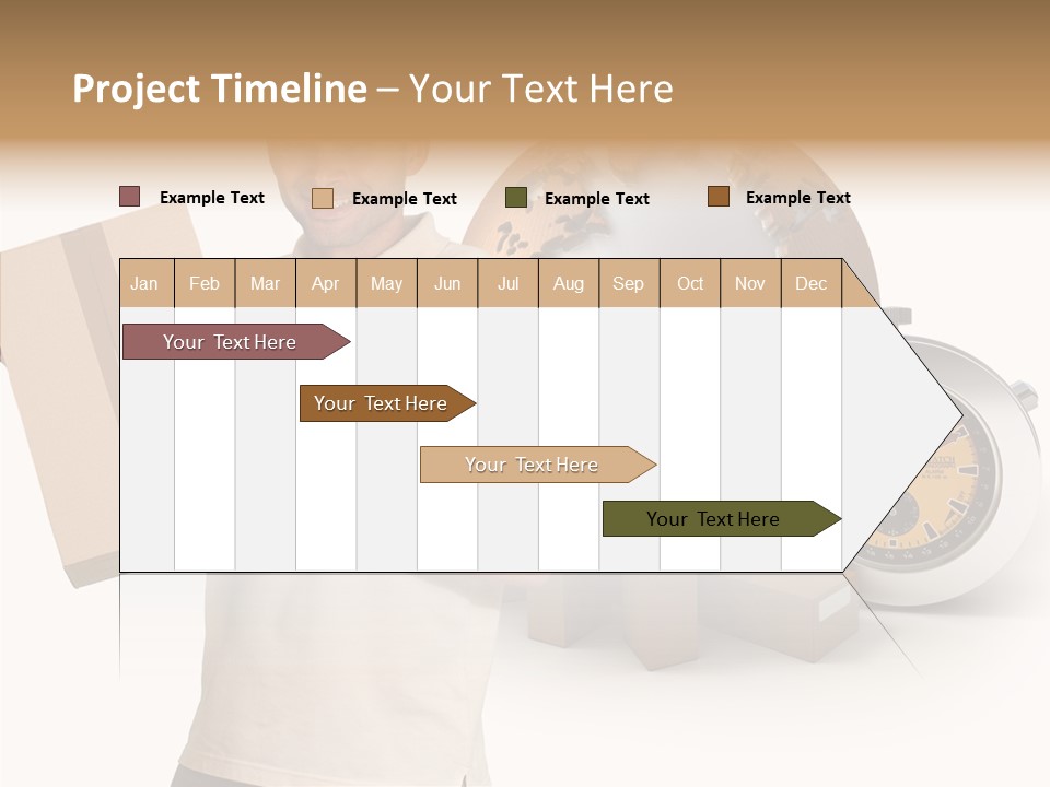 Courier Delivery Good On Time PowerPoint Template