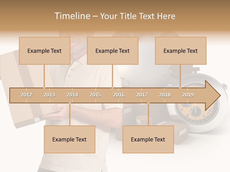 Courier Delivery Good On Time PowerPoint Template
