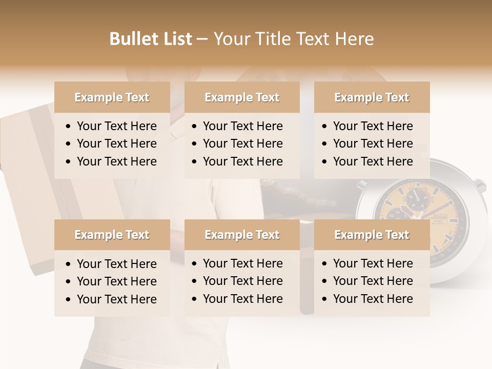 Courier Delivery Good On Time PowerPoint Template