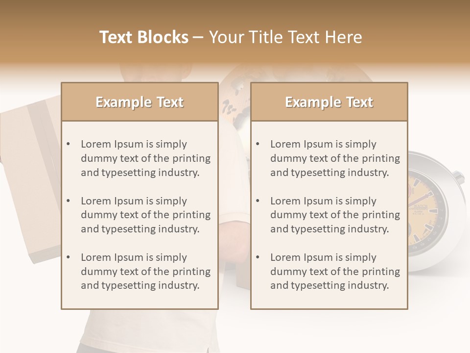 Courier Delivery Good On Time PowerPoint Template