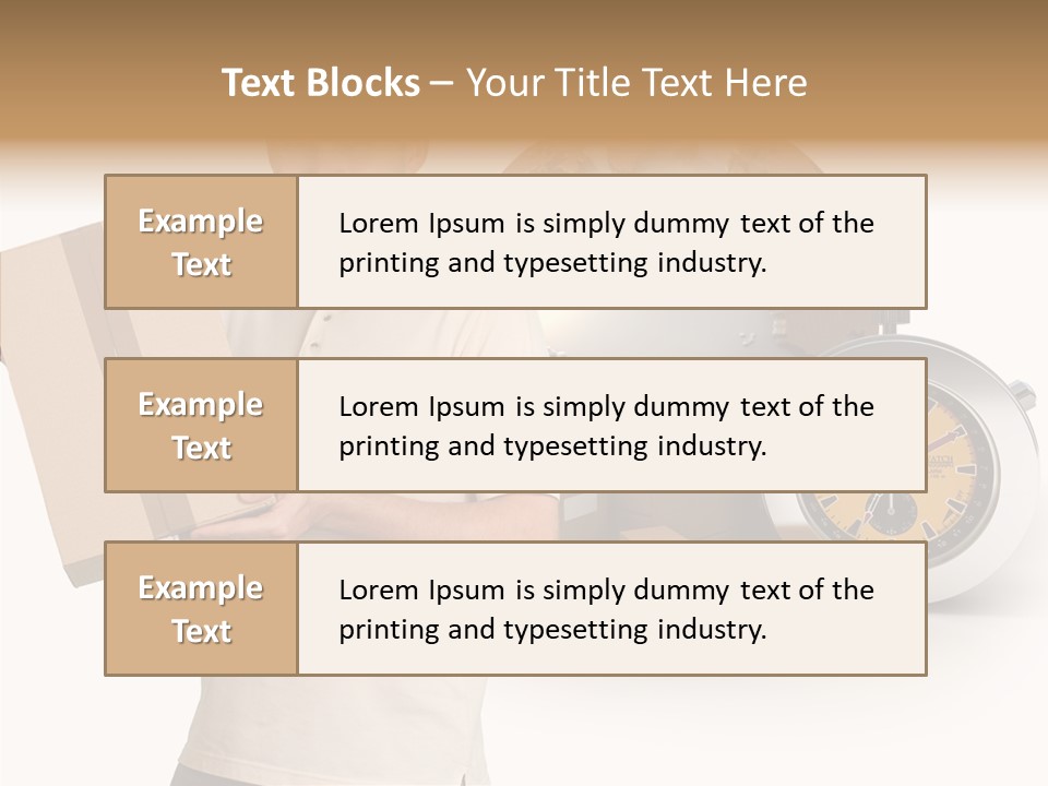Courier Delivery Good On Time PowerPoint Template