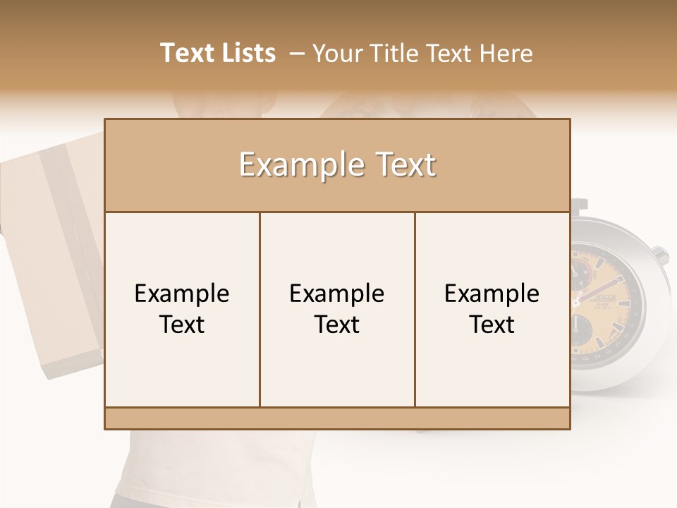 Courier Delivery Good On Time PowerPoint Template