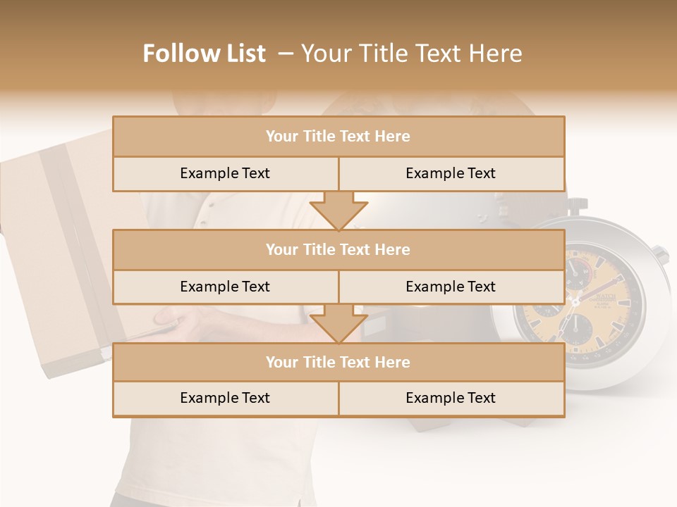 Courier Delivery Good On Time PowerPoint Template