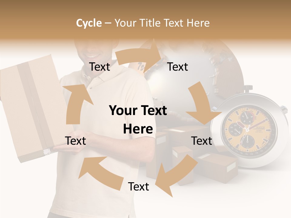 Courier Delivery Good On Time PowerPoint Template