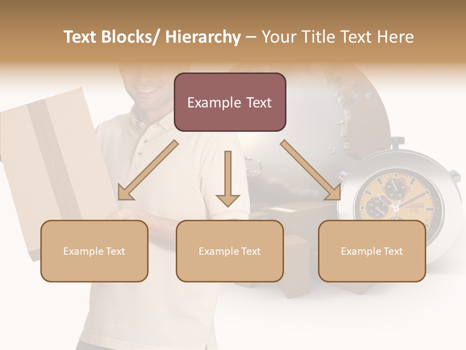 Courier Delivery Good On Time PowerPoint Template